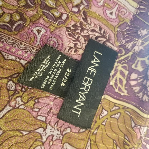 Beautiful Lane Bryant Shimmer Print Tunic - Picture 4 of 4